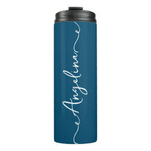 Bouteilles Isothermes Personnalisé Votre Nom Script Mariage Marine