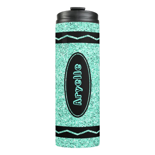 Bouteilles Isothermes Personnaliser le nom des enfants Aqua Parties scin (Devant)