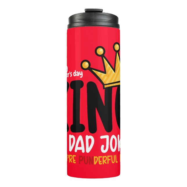 Bouteilles Isothermes Personnaliser les plaisanteries du roi de papa (Devant)