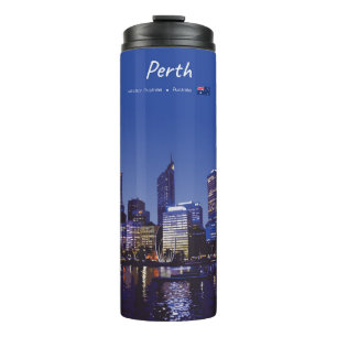 Bouteilles Isothermes Perth, Australie - Ciel de la ville la nuit