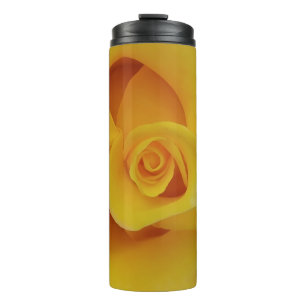 Bouteilles Isothermes Pétales romantiques de rose jaune