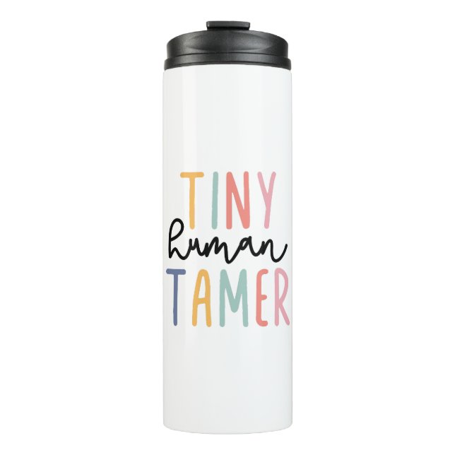 Bouteilles Isothermes Petit Tamer humain, Cadeau pour enseignant, Garder (Devant)