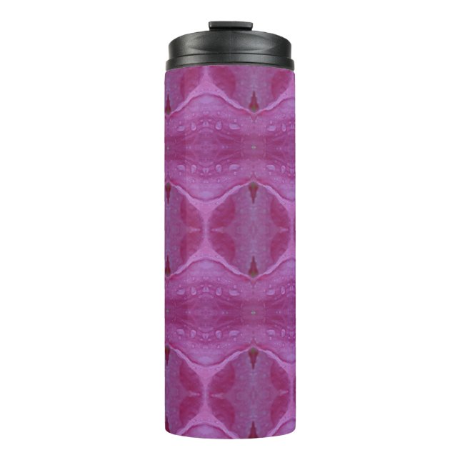 Bouteilles Isothermes Pétunia rose Ikat 4  (Devant)