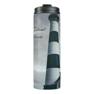 Bouteilles Isothermes Phare de Bodie Island noir et blanc
