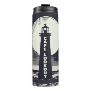 Bouteilles Isothermes Phare de Cape Lookout Lune de Caroline du Nord