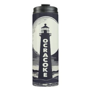 Bouteilles Isothermes Phare d'Ocracoke Lune de Caroline du Nord