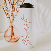 Photo en terre cuite script de graduation moderne 