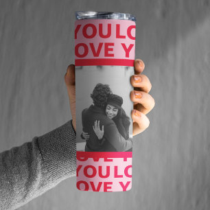 Bouteilles Isothermes Photo moderne   Red & Pink Love You Valentines Cad
