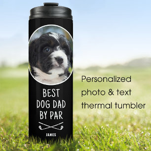 Bouteilles Isothermes Photo personnalisée Meilleur papa chien par Par No