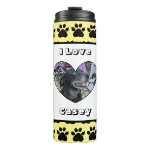 Bouteilles Isothermes Photo pour animaux customisés et Empreinte de patt