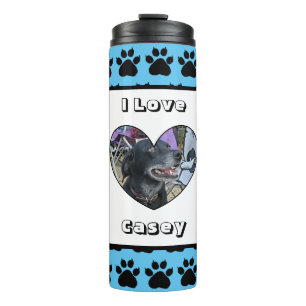 Bouteilles Isothermes Photo pour animaux customisés et Empreinte de patt