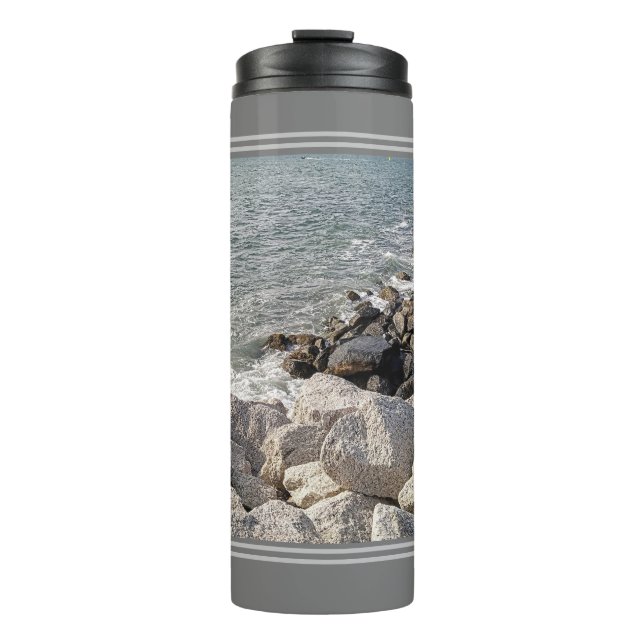 Bouteilles Isothermes Photo Rocky Ocean Shore (Devant)
