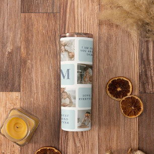 Bouteilles Isothermes Photos de Collage moderne Bleu Meilleurs Pères Cad