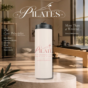 Bouteilles Isothermes Pilates de luxe Les principes fondamentaux Rose
