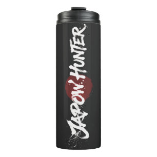 Bouteilles Isothermes Pinceau d'art neige - Chasseur de Japow - Noir