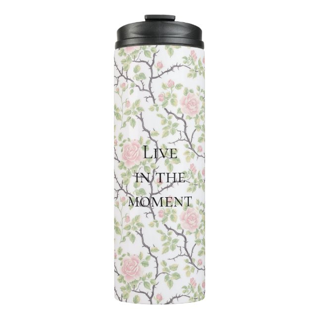 Bouteilles Isothermes Pink Blush Rose Floral (Devant)