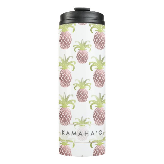 Bouteilles Isothermes PixDezines Ananas Roses (Devant)