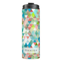 PixDezines Aquarelle Boho Géométrique/Triangles