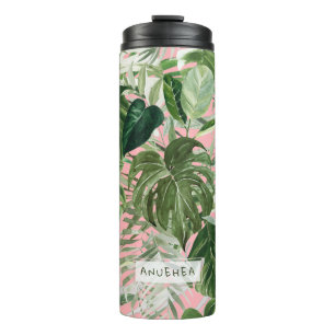 Bouteilles Isothermes PixDezines Aquarelle Foliage tropical