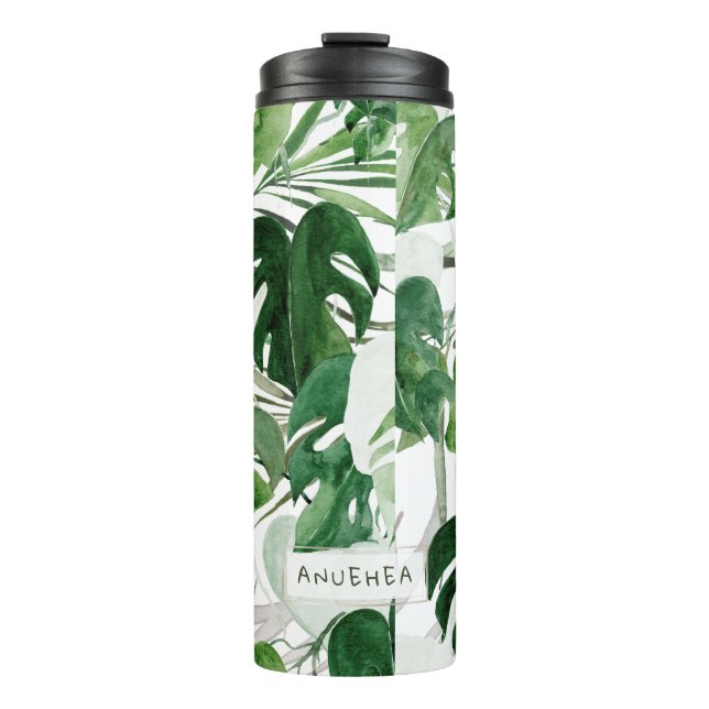 Bouteilles Isothermes PixDezines Aquarelle Foliage tropical (Devant)