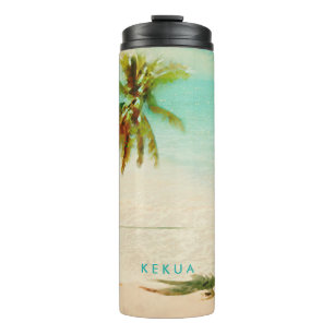 Bouteilles Isothermes PixDezines Plage tropicale/Cocotier/Palm