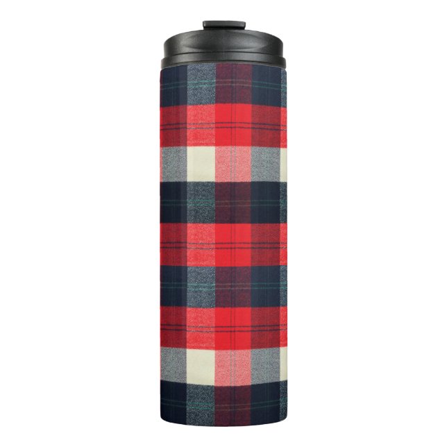 Bouteilles Isothermes PixDezines Plaid Buffalo, Jack en bois (Devant)