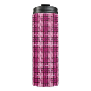 Bouteilles Isothermes Pixel Plaid_Magenta-Black