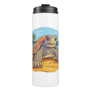 Bouteilles Isothermes Plage de dessin animé de tortue