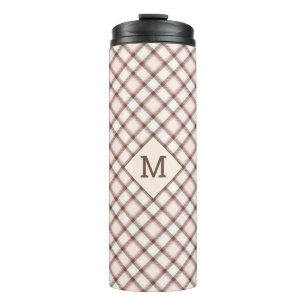 Bouteilles Isothermes Plaid Monogramme personnalisé / Motif Tartan