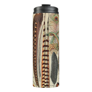 Bouteilles Isothermes Plumes d'oiseaux sauvages Antique