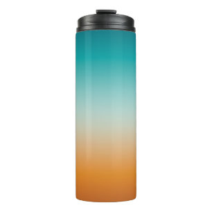 Bouteilles Isothermes Plutôt Ombre Sunny Orange & Turquoise Blue Gradien