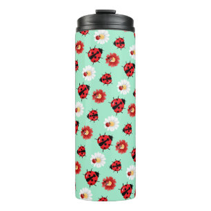 Bouteilles Isothermes Pneuka rouge mignon point Ladybug fleur été Fille