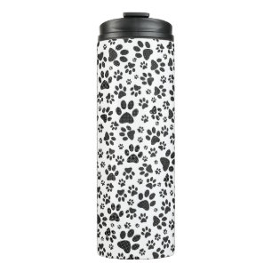 Bouteilles Isothermes Poches de chien noir et blanc Poka Dot