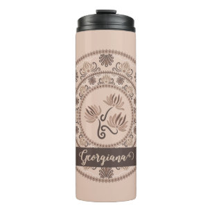 Bouteilles Isothermes Pointe de renouveau personnalisé Mocha Rococo Mand