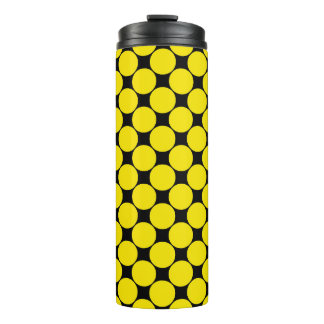 Bouteilles Isothermes Points polka radioactifs jaunes 4.
