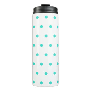 Bouteilles Isothermes Pois bleu turquoise