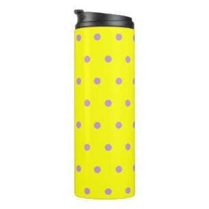 Bouteilles Isothermes Pois violets jaunes