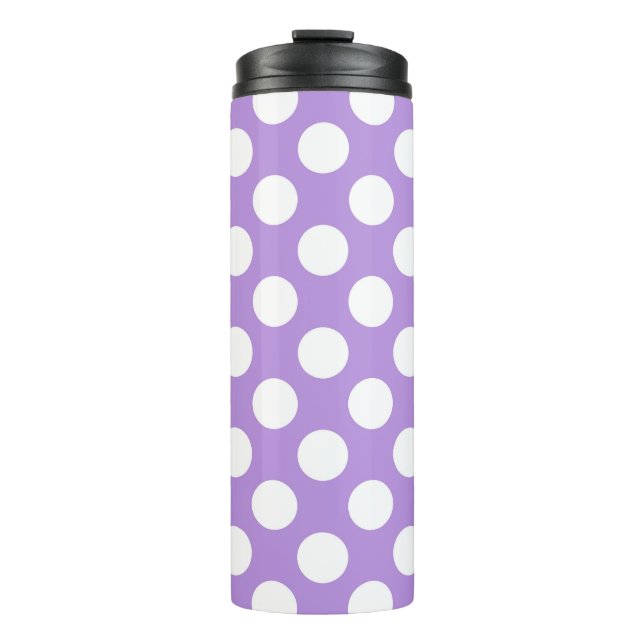 Bouteilles Isothermes Pois violets, Motif à points Polka, points, pointi (Devant)