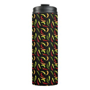 Bouteilles Isothermes Poivrons Rouges Cinco de Mayo Nourriture Mexicaine