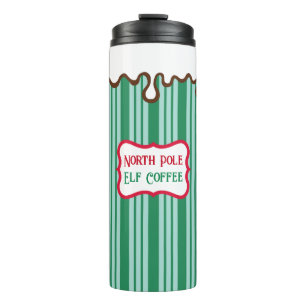 Bouteilles Isothermes Pôle Nord Christmas Elf Café Voyage Tumbler