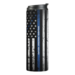 Bouteilles Isothermes Police personnalisée en détresse drapeau américain