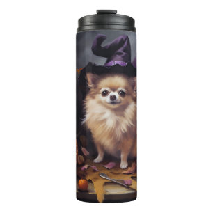 Bouteilles Isothermes Pomeranian Citrouilles Halloween Épouvantable