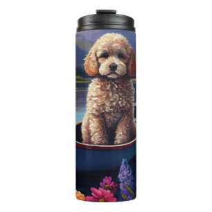 Bouteilles Isothermes Poodle sur une pagaie : une aventure Pittoresque