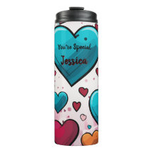Pop Art Blue Red Hearts All-Over-Print Socks