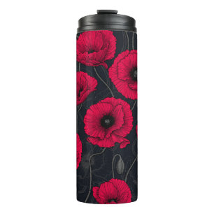 Bouteilles Isothermes Poppies rouges