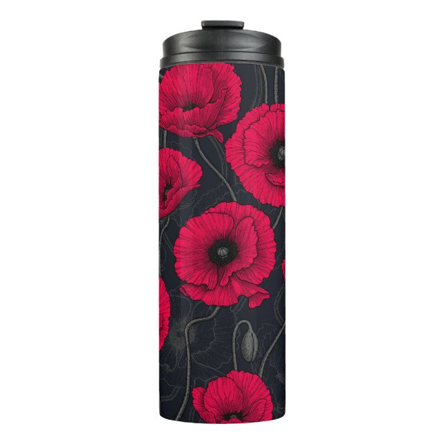 Bouteilles Isothermes Poppies rouges (Devant)