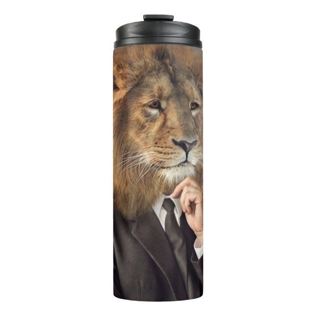 Bouteilles Isothermes Portrait d'un lion (Devant)