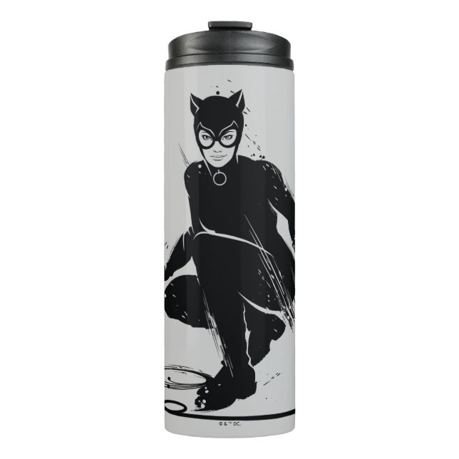 Bouteilles Isothermes Pose à pinceau en encre Catwoman (Devant)