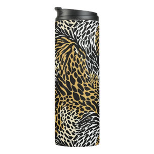 Bouteilles Isothermes Poster de animal mixte Zebra Leopard Tiger Impress