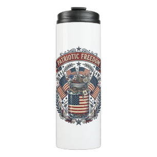 Bouteilles Isothermes Pot Mason Patriotique Vie de Campagne